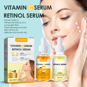 Jaysuing Morning C Night A Set Anti-Aging Firming Hydration Brightening Dull Yellow Skin (Option: 1pcs)