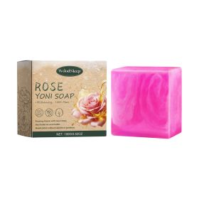 Rose Soap For Women's Skin Care And Bath Cleanses Odors, Relieves Physical Discomfort And Relieves Itching (Option: Rose soap)
